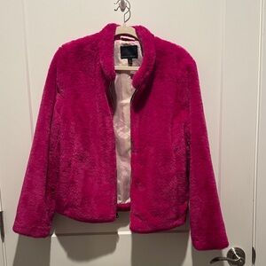 Banana Republic Vibrant Pink Teddy Jacket